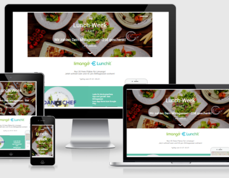 Lunchit Landing Page mit Hubspot