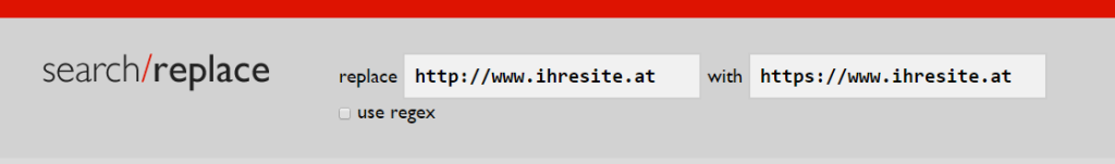 search replace