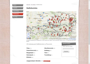 Interaktive Landkarte mit Suche